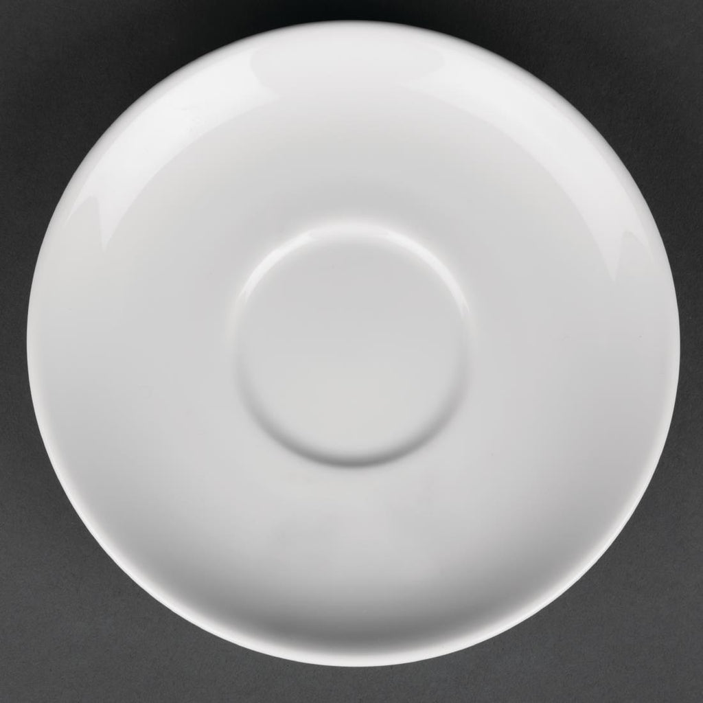 Royal Porcelain Classic White Tea Cup Saucers 150mm (Pack of 12) - CG035 Cups and Mugs Royal Porcelain
