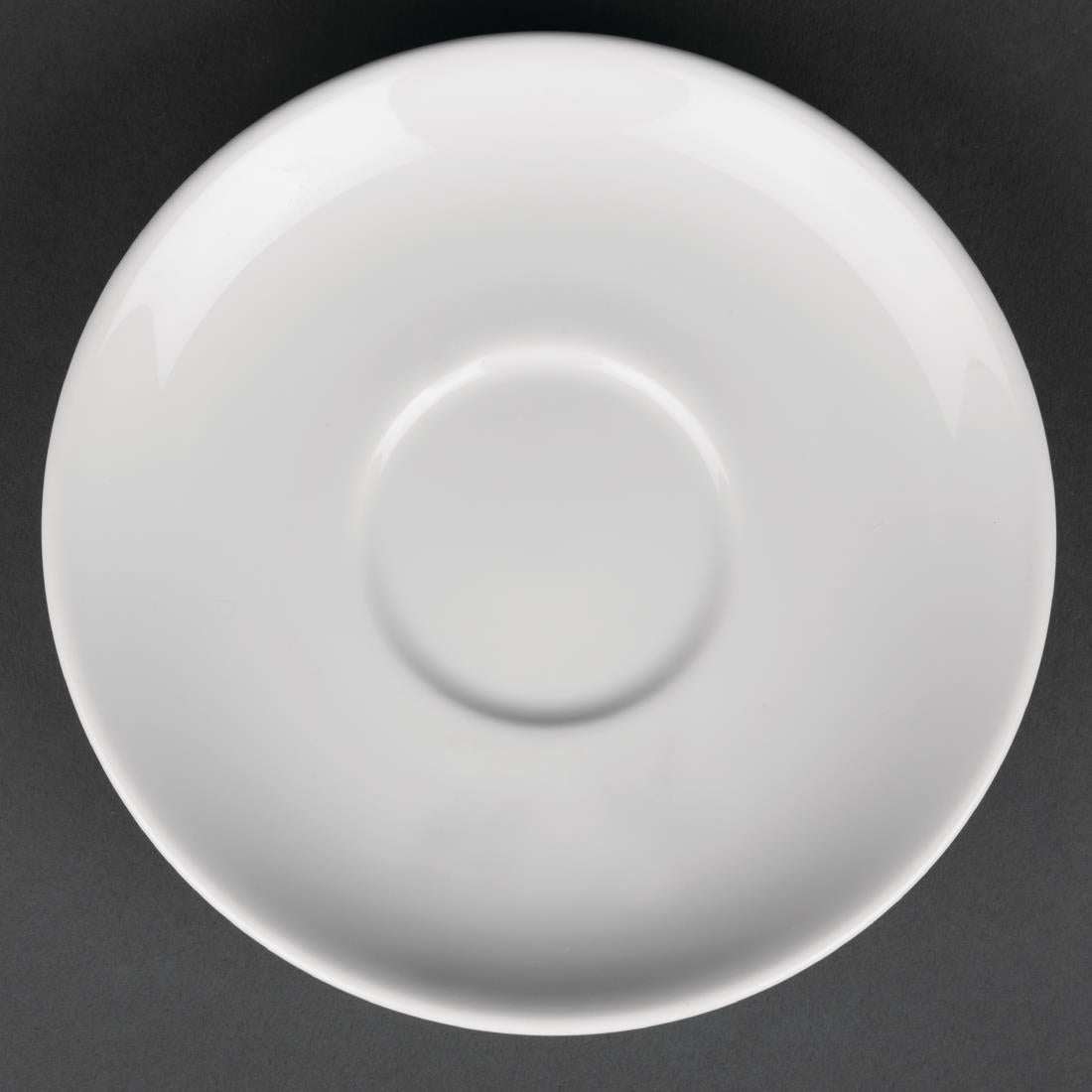 Royal Porcelain Classic White Tea Cup Saucers 150mm (Pack of 12) - CG035 Cups and Mugs Royal Porcelain