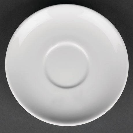 Royal Porcelain Classic White Tea Cup Saucers 150mm (Pack of 12) - CG035 Cups and Mugs Royal Porcelain