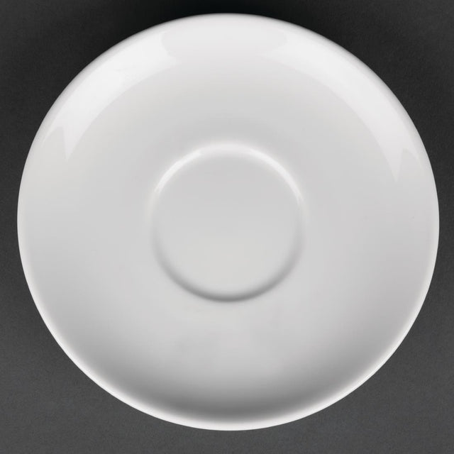 Royal Porcelain Classic White Tea Cup Saucers 150mm (Pack of 12) - CG035 Cups and Mugs Royal Porcelain
