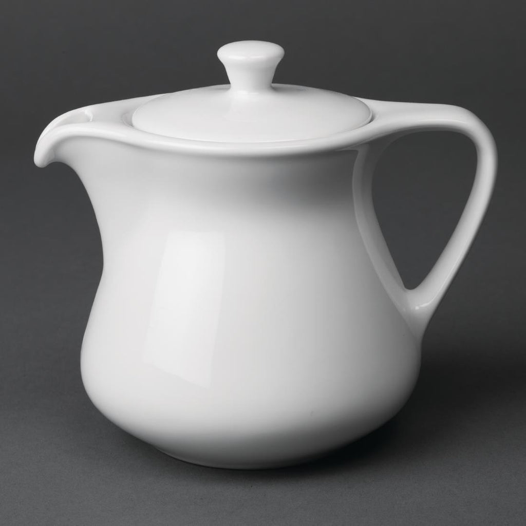 Royal Porcelain Classic White Teapots 300ml (Pack of 12) - CG039 Royal Porcelain Crockery Royal Porcelain   