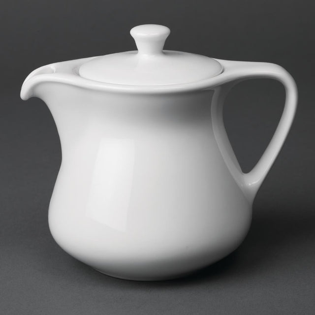 Royal Porcelain Classic White Teapots 300ml (Pack of 12) - CG039 Royal Porcelain Crockery Royal Porcelain   