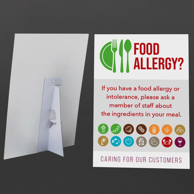 Customer Allergen Symbols & Ingredients Awareness Pub & Cafe Notice (2 x Display Options) - CG204  Mileta   