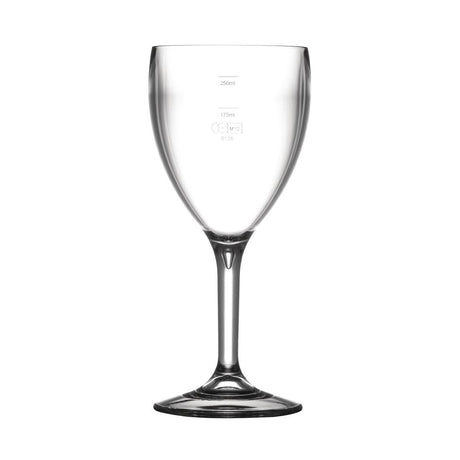 BBP Polycarbonate Wine Glasses 310ml CE Marked at 175ml and 250ml (Pack of 12) - CG299 Plastic Drinkware BBP   
