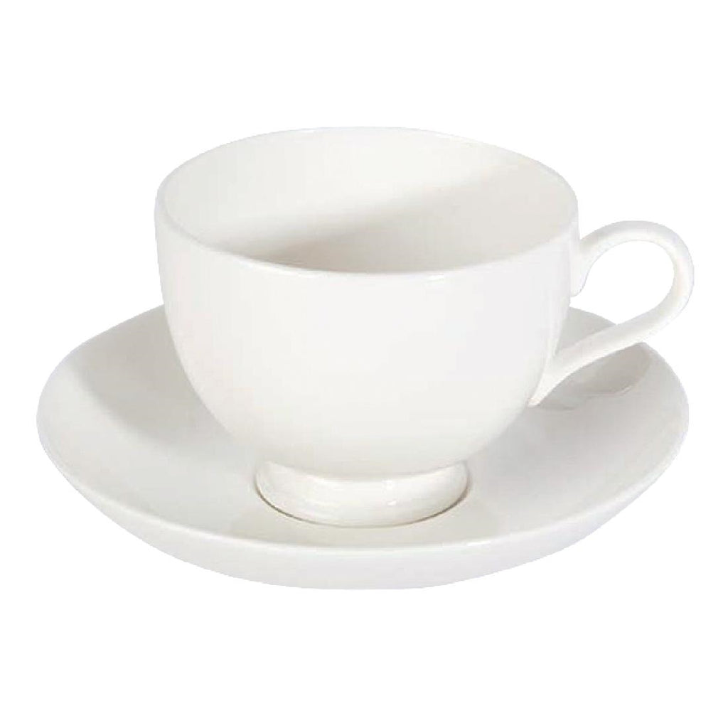 Royal Bone Ascot Coupe Saucers 140mm (Pack of 12) - CG314 Royal Bone China Royal Bone China   