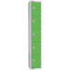 Elite Five Door Padlock Locker Green - CG614-P Steel Lockers 300mm Deep Elite Lockers   