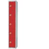 Elite Five Door Electronic Combination Locker with Sloping Top Red - CG618-ELS Steel Lockers 450mm Deep Elite Lockers   