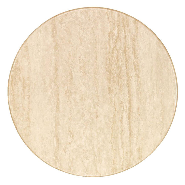 Werzalit Pre-drilled Round Table Top  Travertin 800mm - CG779 Stone Effect Table Tops Werzalit   