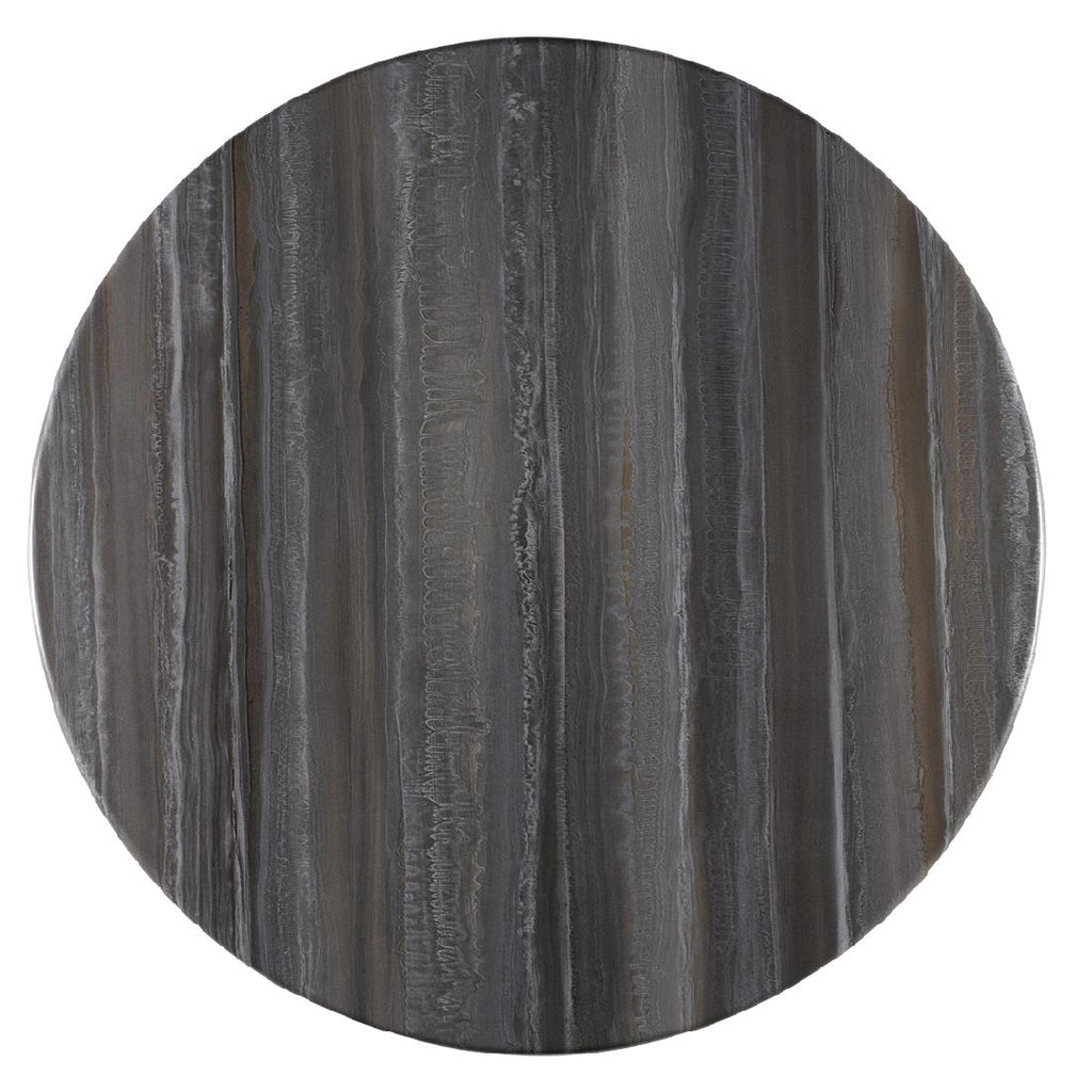 Werzalit Pre-drilled Round Table Top  Tempera Silver 600mm - CG818 Stone Effect Table Tops Werzalit   