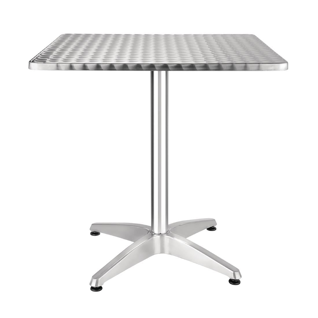 Bolero Square Stainless Steel Bistro Table 700mm - CG834 Steel Tables Bolero   