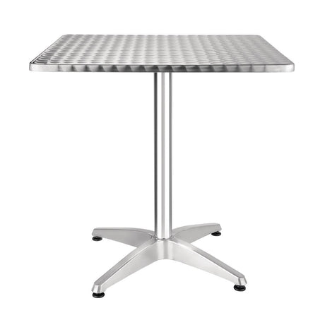 Bolero Square Stainless Steel Bistro Table 700mm - CG834 Steel Tables Bolero   