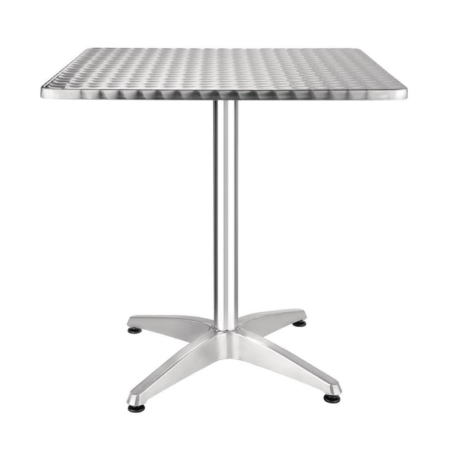Bolero Square Stainless Steel Bistro Table 700mm - CG834 Steel Tables Bolero   