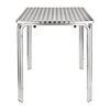 Bolero Steel and Aluminium Square Leg Table 600mm - CG837 Steel Tables Bolero   