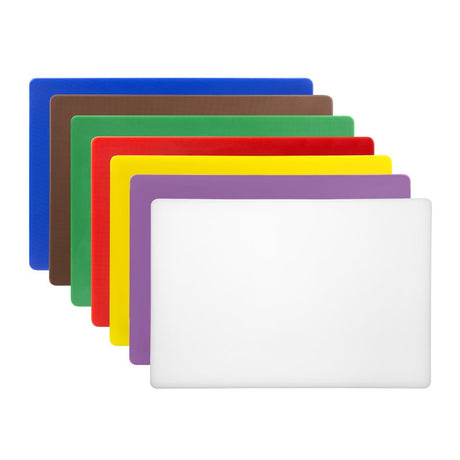 Hygiplas Low Density Chopping Board Set Large 600x450x20mm (Pack of 7) - CH048  Hygiplas   