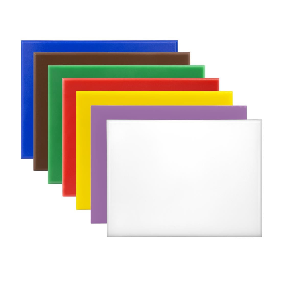 Hygiplas High Density Chopping Board Set Small 305x229x12mm (Pack of 7) - CH050  Hygiplas   