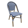 Bolero Parisian Style Rattan Side Chair Blue (Pack of 2) - CH110 Rattan & Wicker Effect Chairs Bolero   
