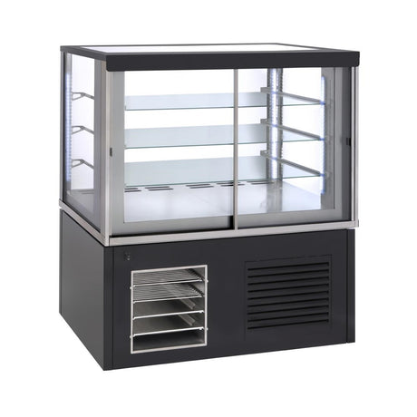 Roller Grill Panoramic Refrigerated Display Cabinet FSC1200 Black - CH130  Roller Grill   