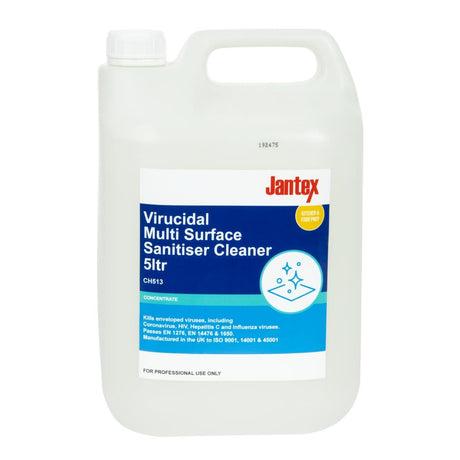 Jantex Virucidal Surface Sanitiser Concentrate 5Ltr - CH513  Jantex   