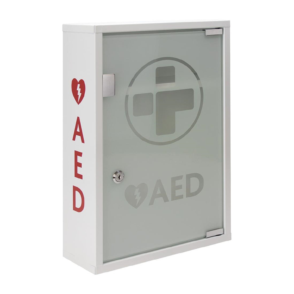 Automated External Defibrillator Alarmed Metal Cabinet - CH787  Reliance Medical   