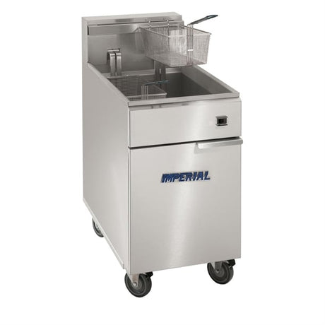 Imperial Single Tank Twin Basket Freestanding LPG Fryer IFS-75-OP - CH866-P Freestanding Gas Fyers Imperial