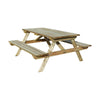 Rowlinson Picnic Table Natural Timber 180cm - CH879  Rowlinson   