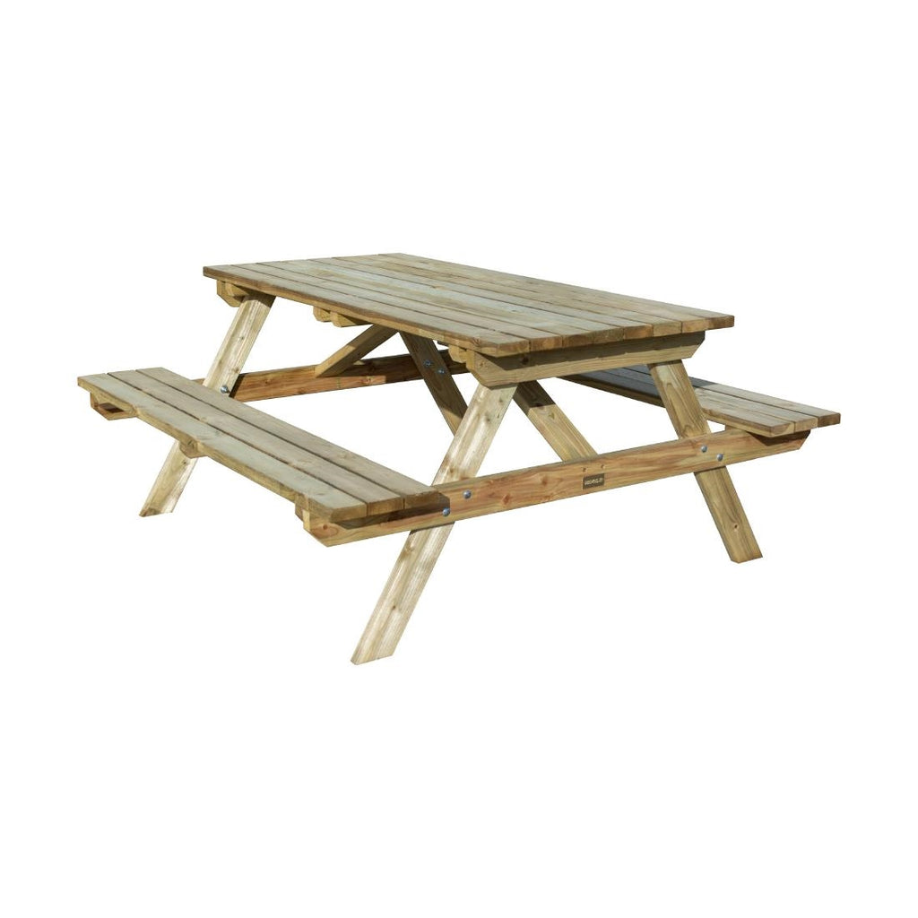 Rowlinson Picnic Table Natural Timber 180cm - CH879  Rowlinson   