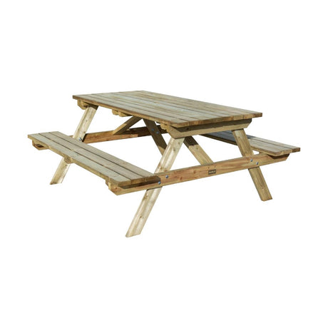 Rowlinson Picnic Table Natural Timber 180cm - CH879  Rowlinson   