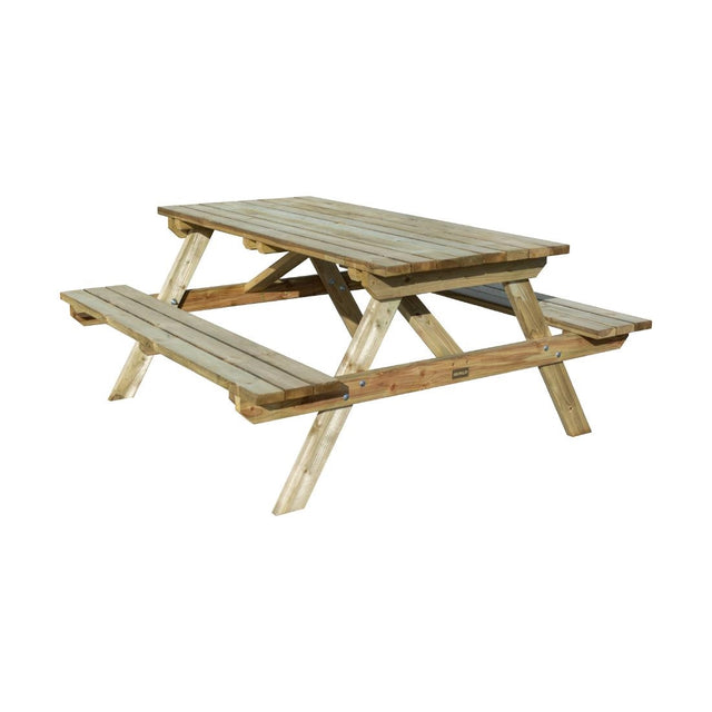 Rowlinson Picnic Table Natural Timber 180cm - CH879  Rowlinson   
