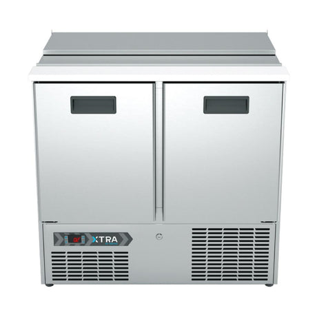 Foster Two Section XTRA Saladette Counter Fridge St/St Ext/Int XRS-2H 33-270 - CH956  Foster Refrigerator   