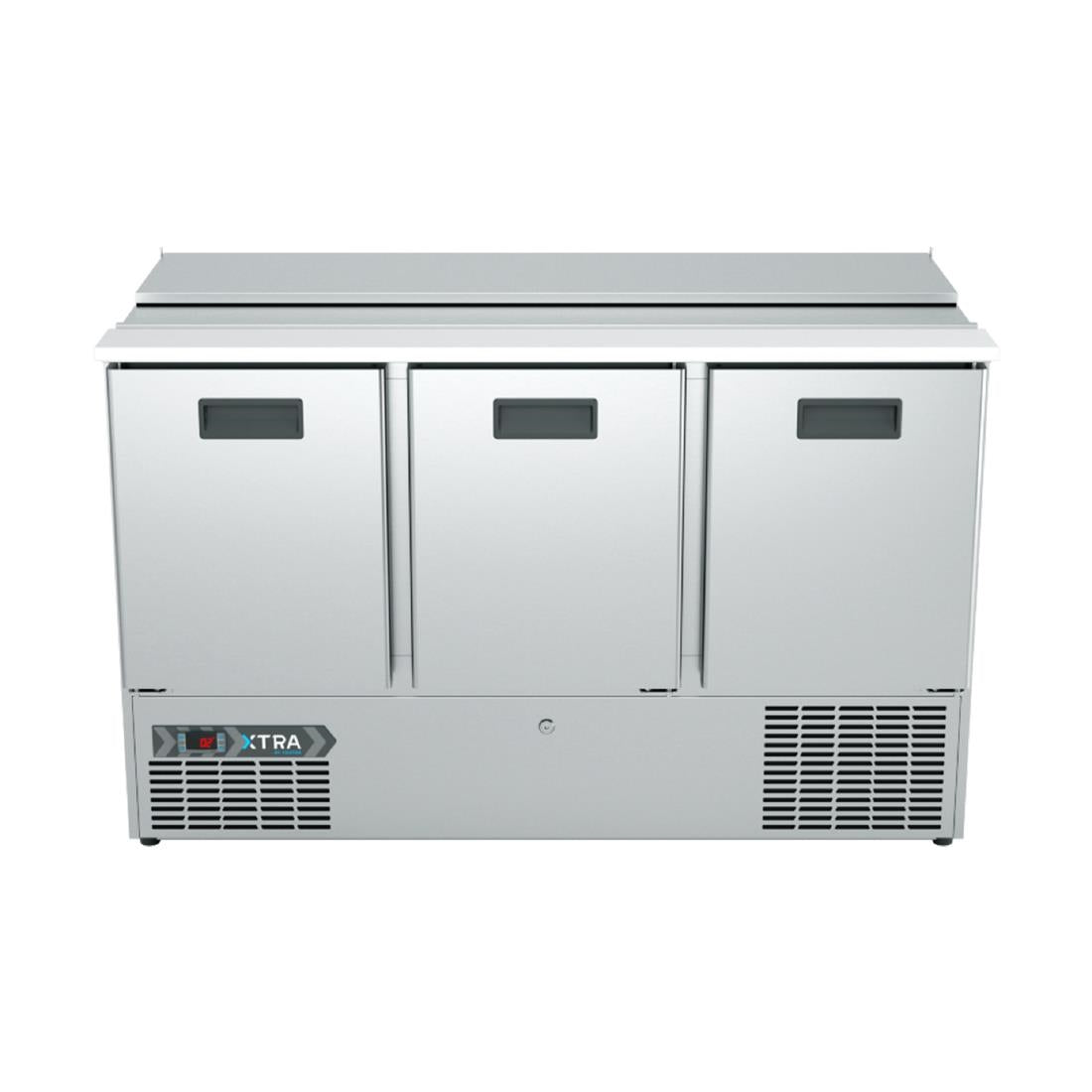 Foster Three Section XTRA Saladette Counter Fridge St/St Ext/Int XRS-3H 33-271 - CH957  Foster Refrigerator   