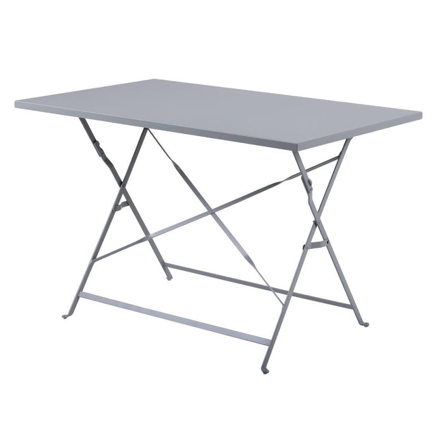 Bolero Perth Grey Pavement Style Folding Table 1100x700mm - CH969  Bolero   