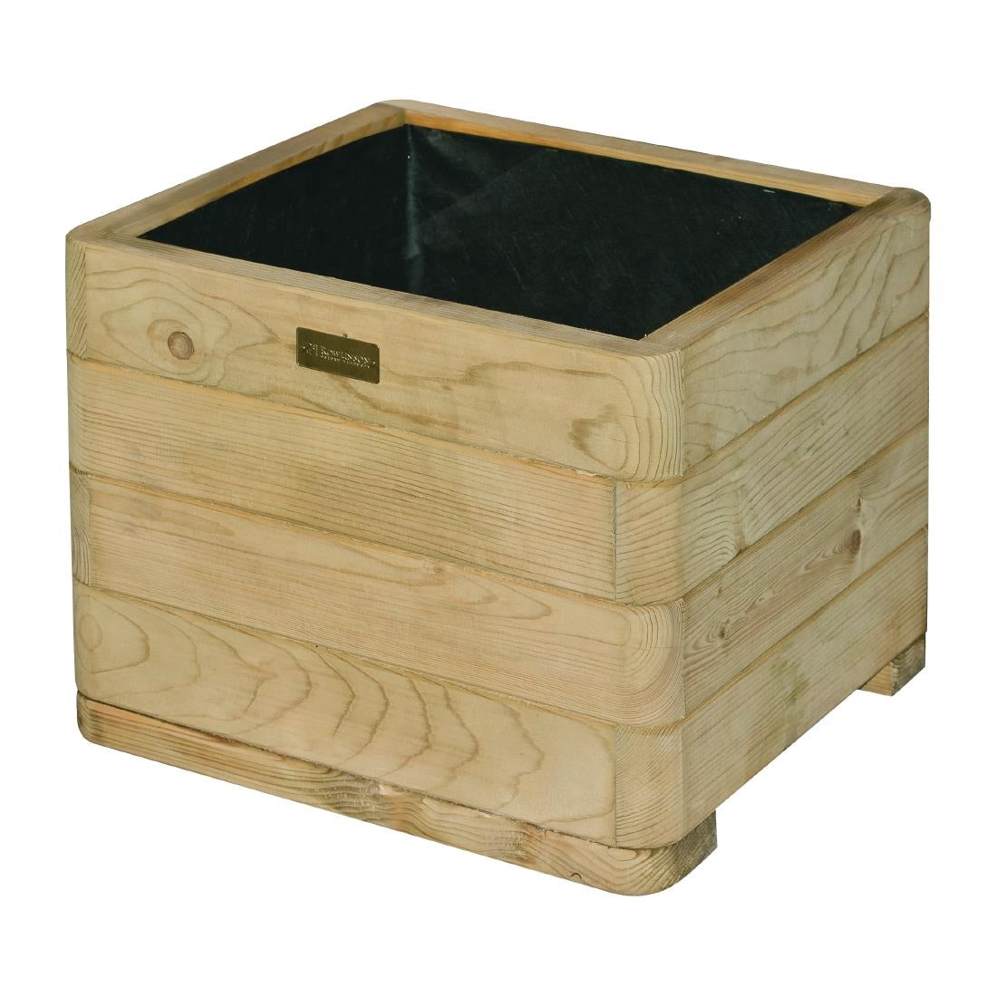 Rowlinson Marberry Layer Square Wooden Planter 50cm - CH981  Rowlinson   