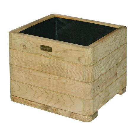 Rowlinson Marberry Layer Square Wooden Planter 50cm - CH981  Rowlinson   