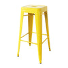 Bolero Bistro Yellow Steel High Stool (Pack of 4) - CH999 Metal Bar Stools Bolero   