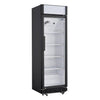 Nisbets Essentials Upright Display Cooler Black with Light Box - 354Ltr - CJ794  Nisbets Essentials   