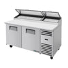 True 2 Door Pizza Prep Table TPP-67-HC - CK303  True   
