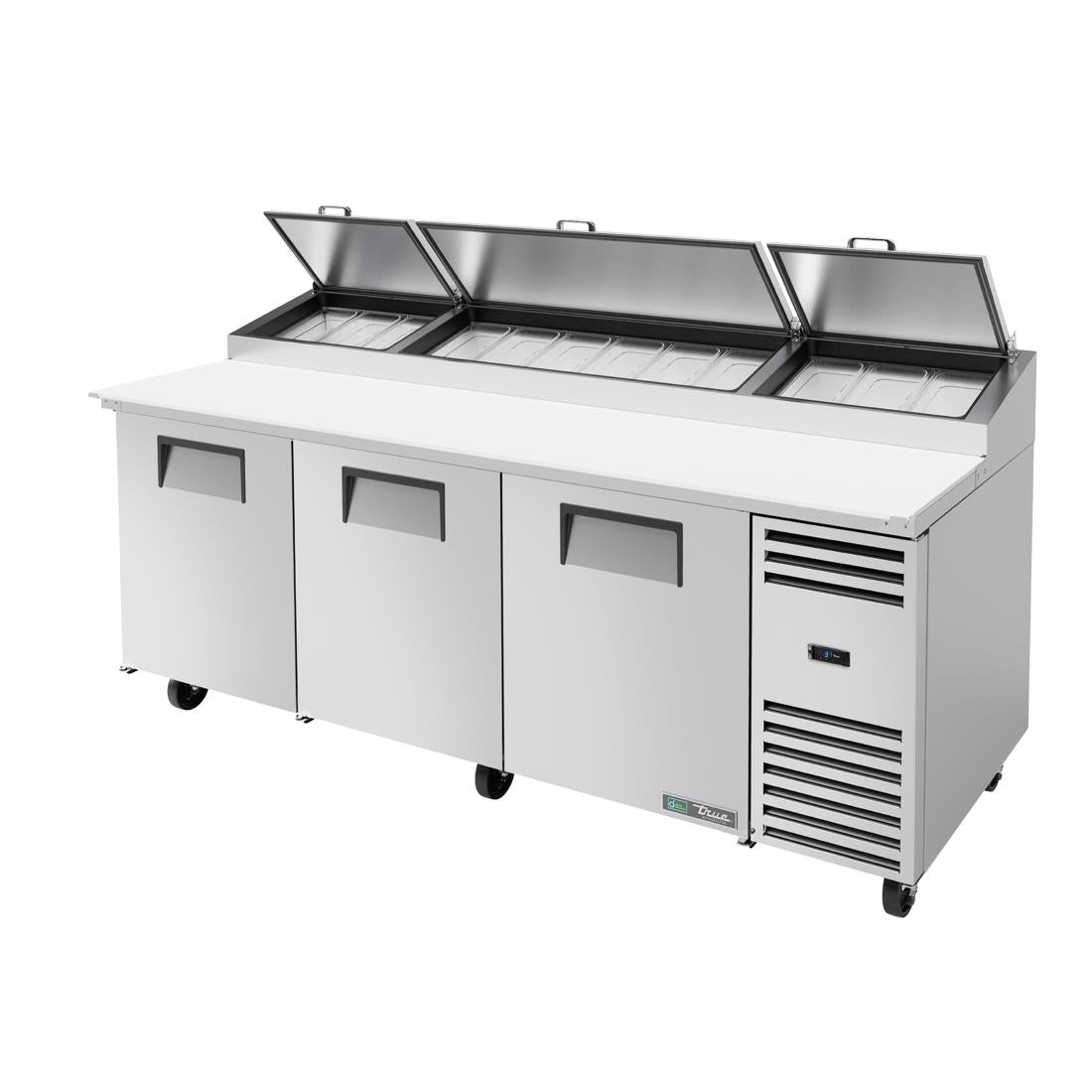 True 3 Door Pizza Prep Table TPP-93 - CK305  True   