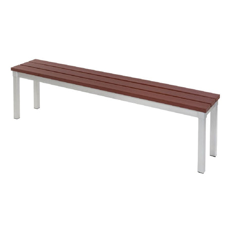 Enviro Outdoor Walnut Effect Faux Wood Bench 5ft - CK813 Benches Gopak   
