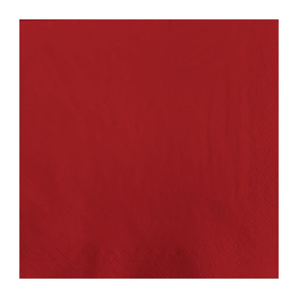 Fasana Lunch Napkin Red 33x33cm 2ply 1/4 Fold (Pack of 1500) - CK875  Fasana   