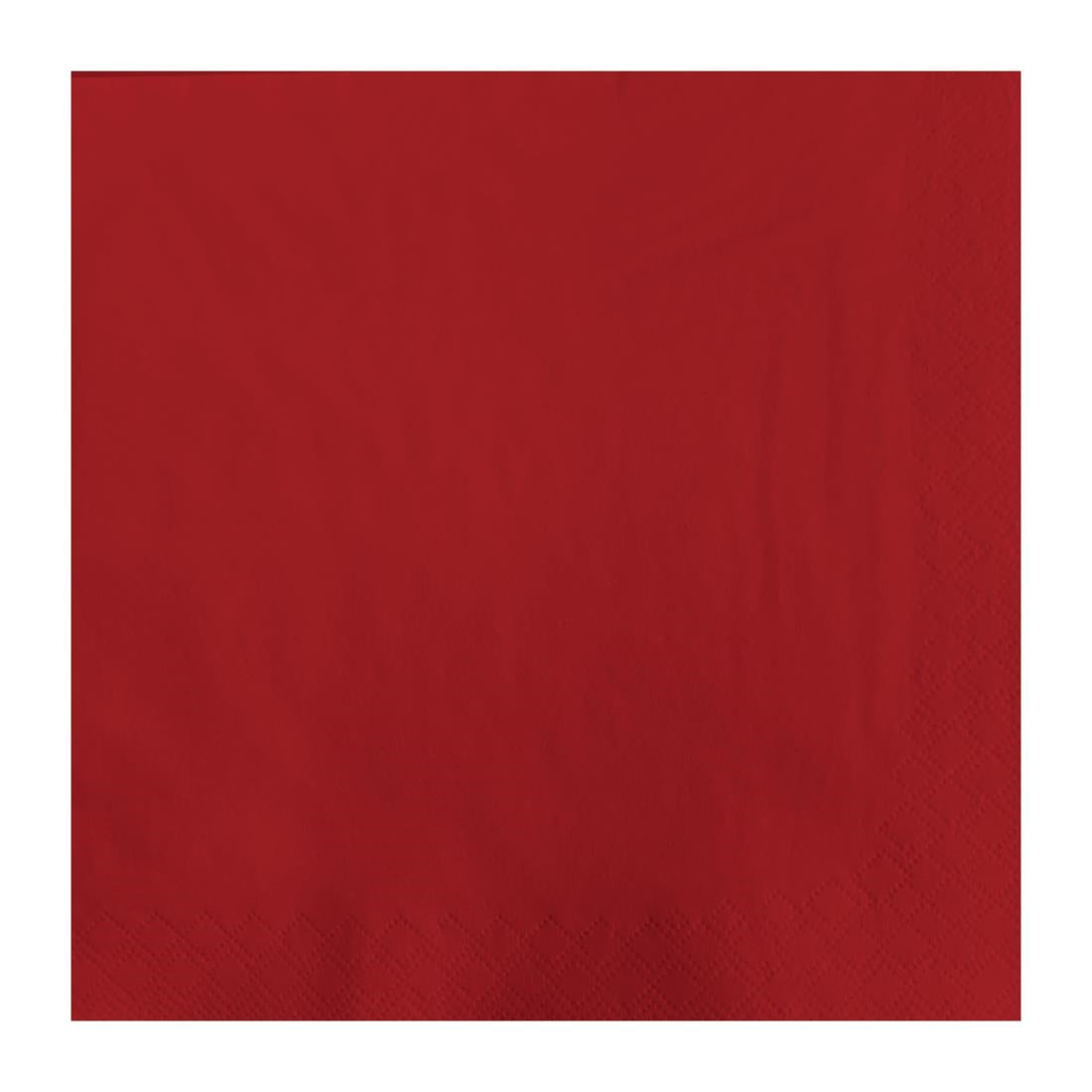 Fasana Lunch Napkin Red 33x33cm 2ply 1/4 Fold (Pack of 1500) - CK875  Fasana   