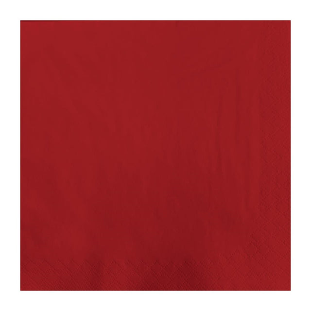 Fasana Lunch Napkin Red 33x33cm 2ply 1/4 Fold (Pack of 1500) - CK875  Fasana   