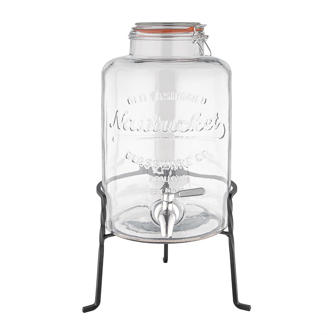 Olympia Nantucket Style Drink Dispenser with Wire Stand 8.5Ltr - CK939  Olympia   