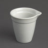 Olympia Whiteware Bistro Milk Jug White 42ml (Pack of 12) - CL114 Olympia Crockery Olympia   