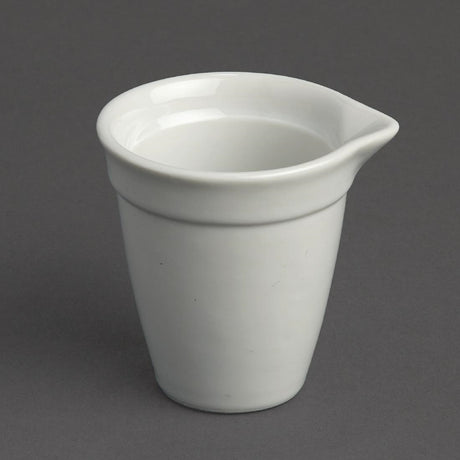 Olympia Whiteware Bistro Milk Jug White 42ml (Pack of 12) - CL114 Olympia Crockery Olympia   