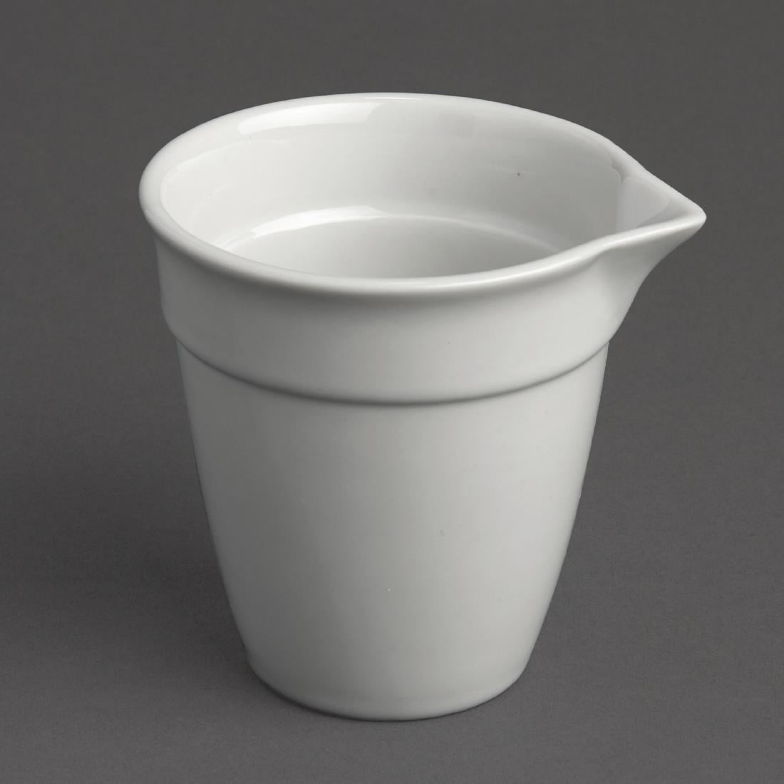 Olympia Whiteware Bistro Milk Jug White 100ml (Pack of 12) - CL115 Olympia Crockery Olympia   
