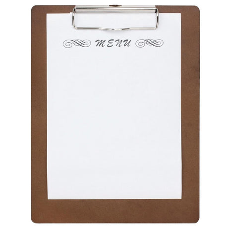 Special Offer Olympia Wooden Menu Presentation Clipboard A4 (Pack of 10) - SA370  Olympia   