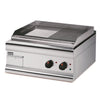 Lincat Silverlink 600 Half Ribbed Electric Griddle Dual Zone 600mm Wide GS6/TR/E - CL679  Lincat   