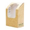Vegware Compostable Kraft Tortilla Wrap Boxes With PLA Window (Pack of 500) - CL705  Vegware   