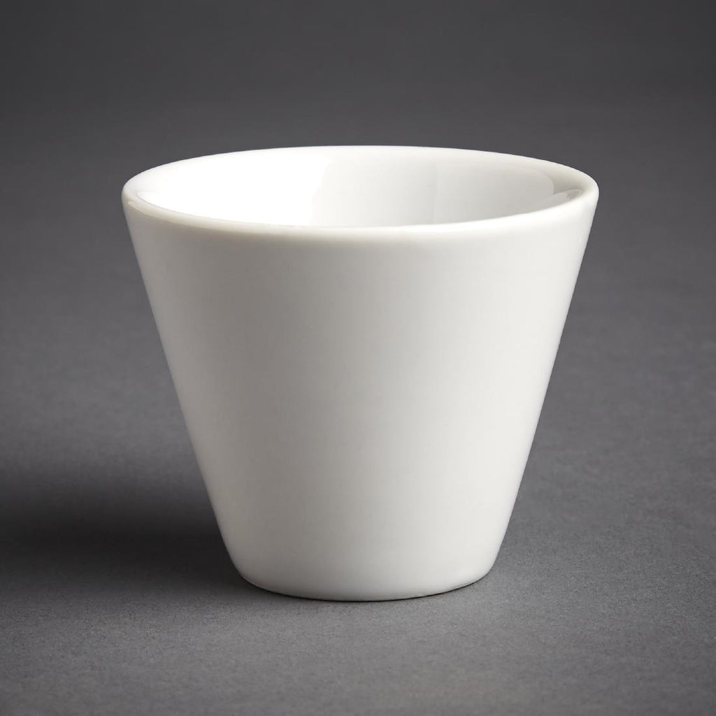 Olympia Whiteware Conical Ramekin White 70mm (Pack of 12) - CM164 Olympia Crockery Olympia   