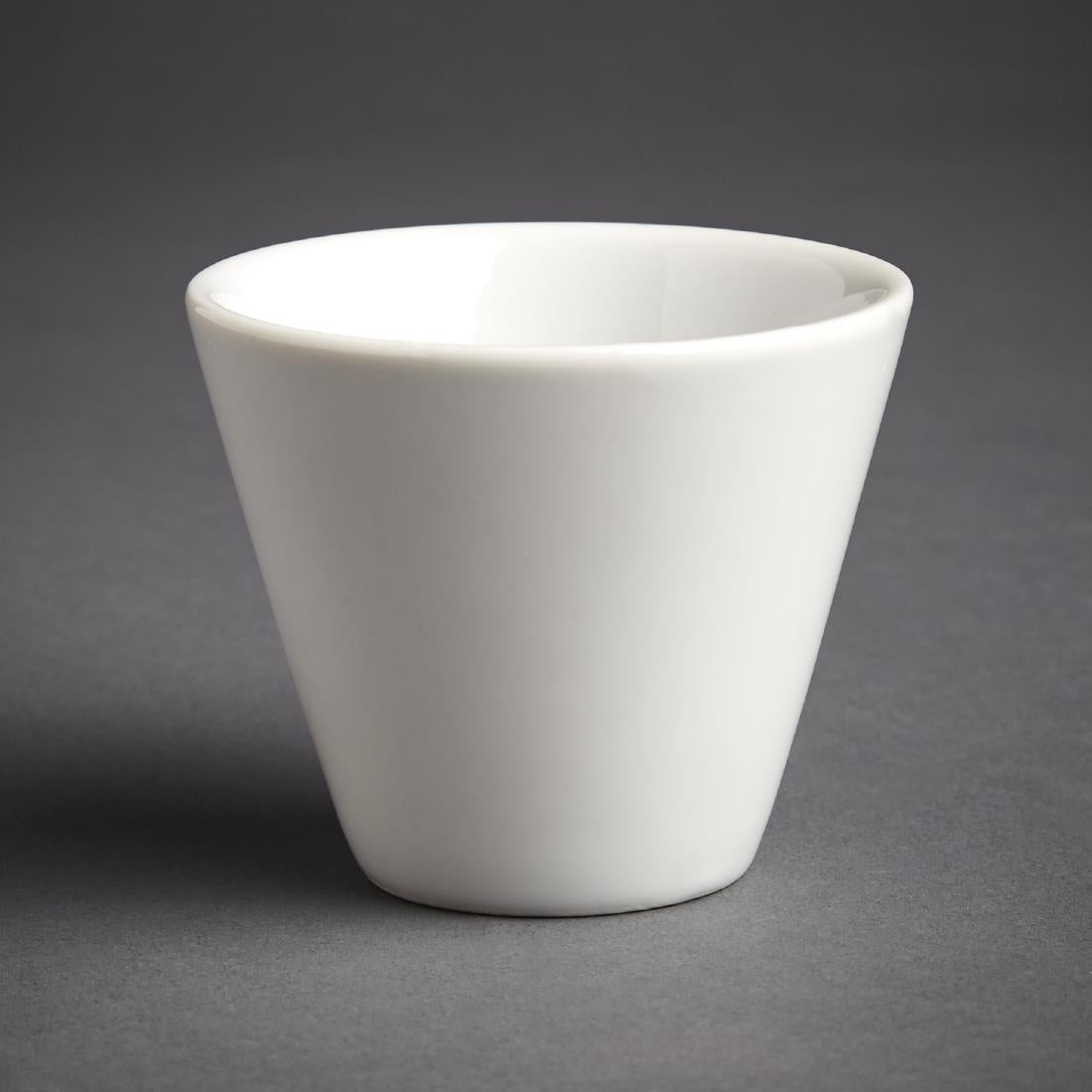 Olympia Whiteware Conical Ramekin White 70mm (Pack of 12) - CM164 Olympia Crockery Olympia   